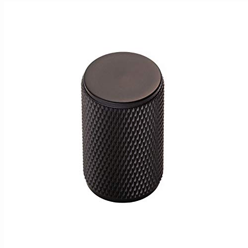 Carlisle Brass FTD702 Knurled Cupboard Knob, Matt Black, 30.0 mm*30.0 mm*18.0 mm