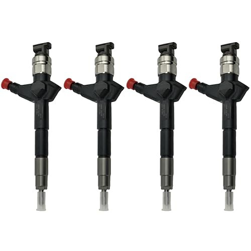 IMELBUFF 095000-6250 16600-EB70D 16600-EB70B 16600-EB70A Common Rail Injector 4-Pack for Nissan YD25 2.5 TDi 2.5 dCi Engine King Cab Pickup D22 Navara D40 Pick-up NP300 D22 2WD 4WD Pathfinder R51 SUV