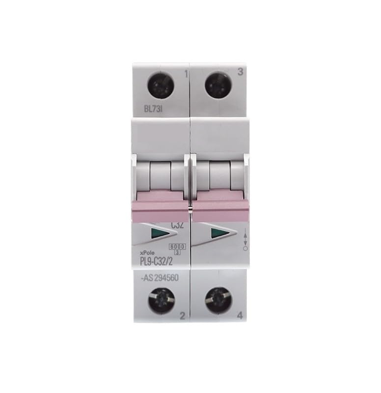 Disjoncteur PL9-C32/2 tableau électrique courbe C 32A pour circuit cuisine et chauffage
