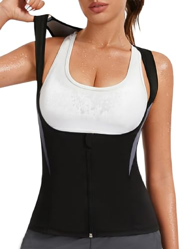 Sauna Vest for Women Sweat Waist Trainer Vest Sauna Suit Workout Tank Top