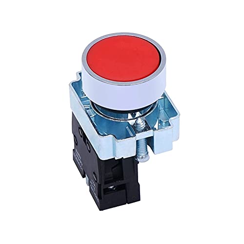 Interrupteur bouton-poussoir rouge 22mm 1 NC 440V INFRI pour panneau