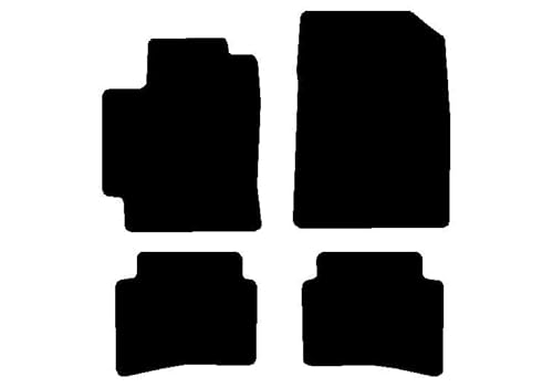 Avery Automats 4 Piece Set Custom Carpeted Floor Mats Compatible with 2018-2023 Kia Rio (Black) Made in The USA