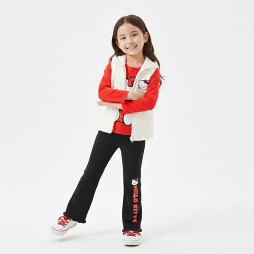 Conjunto infantil de Hello Kitty con capucha de orejitas para regalar alegría 2