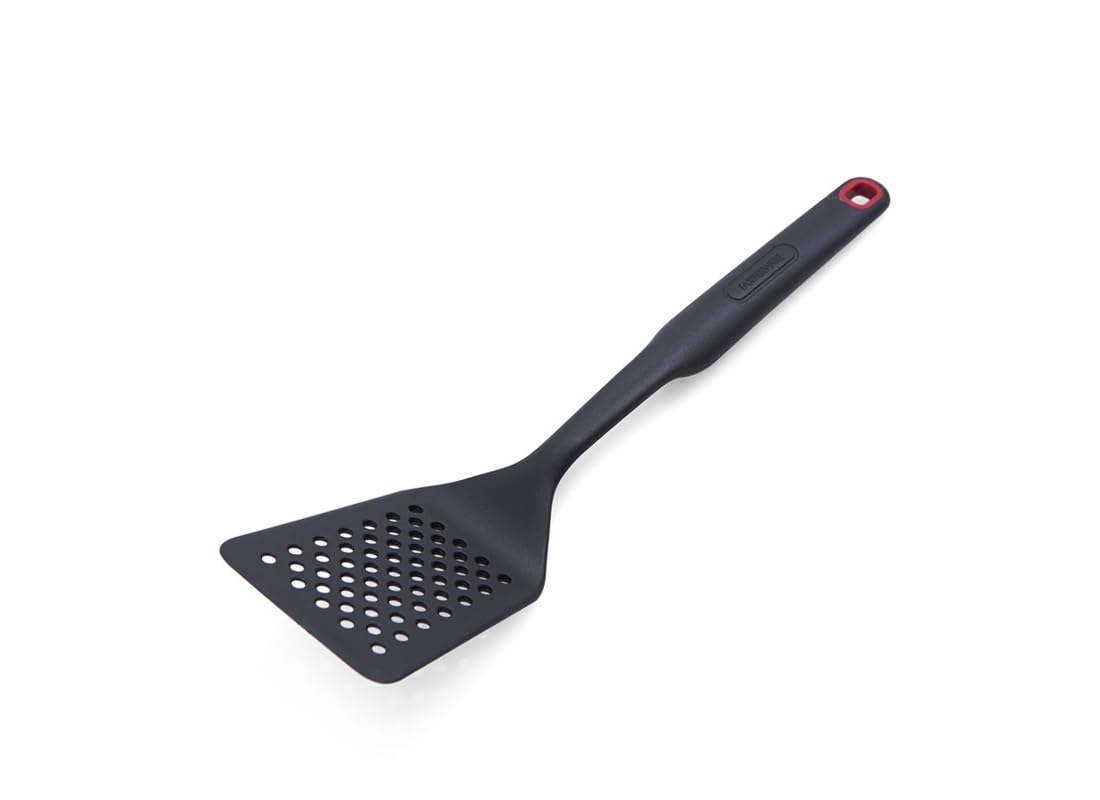 Spatule cuisine slotted turner en nylon Farberware 5211659 noir pour poêles