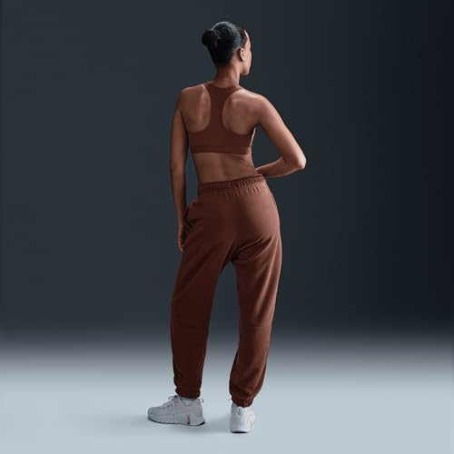 Nike Therma-FIT One Women's Loose Fleece Pants (FB5578-218, Red Sepia/Pale Ivory)4