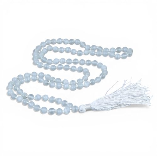 Mala sélénite 108 perles calmant pour apaiser l'esprit et le stress