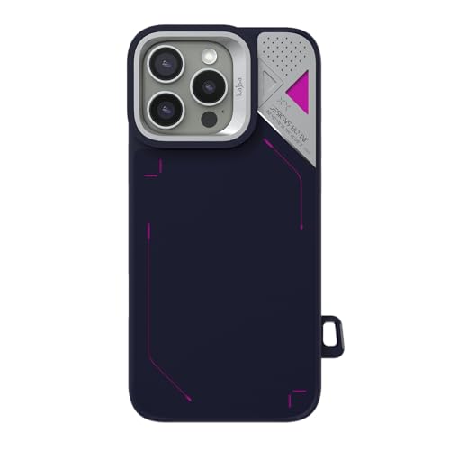 Coque iPhone 16 Matrix kajsa bleue anti-choc et anti-rayures pour écran 6,1"