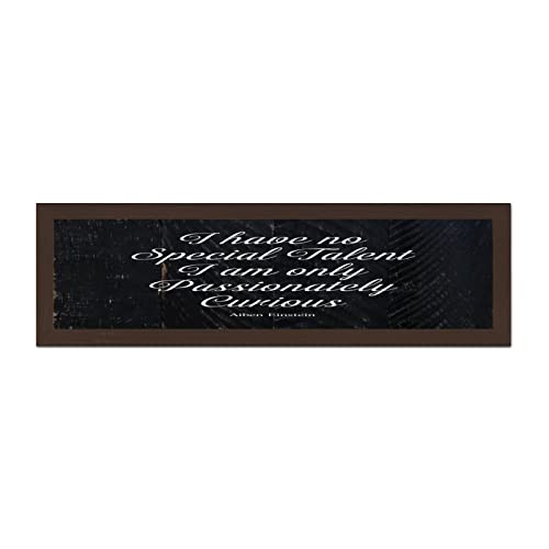 Citation inspirante salon sur plaque murale en bois design 15x50cm