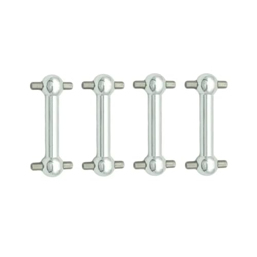Compatible With Tamiya For TT01 For TT02 TT01D TT01E TA04 1/10 RC �J�[�p�[�c 4 �������j�o�[�T���h���C�u�V���t�g�h�b�O�{�[���p �p�[�c RC�J�[(Silver)