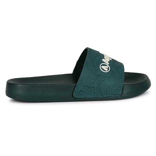Image of Aqualite NEO-266 Men Slide Slippers with Comfotable Sole Slip-On Flat Flip Flops, Sliders, Chappal & Comfort Insole Slipper for Men
