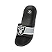 FOCO Las Vegas Raiders NFL Mens Striped Big Logo Raised Slide - S