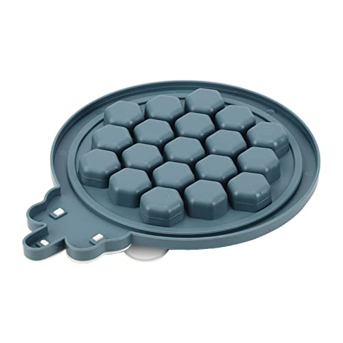 Bandeja para cubos de hielo con tapa y asa azul miniatura 3