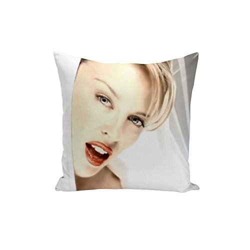 French Unicorn Kylie Minogue Famous Star Cushion Cover with Hood and Singer Artist Music (40 x 40 cm)
