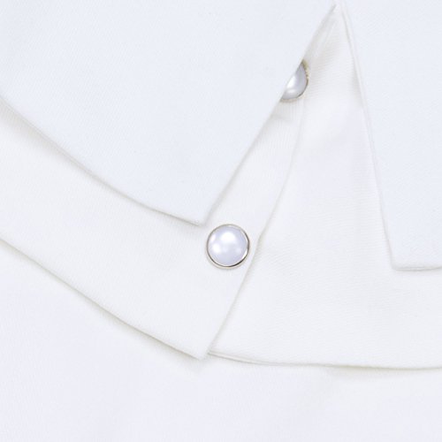 Anzermix Womens Detachable Blouse Half Shirts (White,One Size) #TOP4