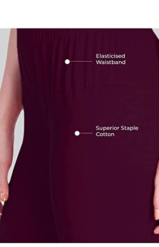 Image of Women's Cotton Chudidar Leggings | Stretchable | High Rise | Full Length | Soft & Comfortable | Ethnic Wear Bottom