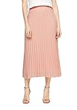 plisseerock für welche figur mit Jerseyfutter s.Oliver BLACK LABEL Damen Midirock mit Plisseefalten spring rose 36