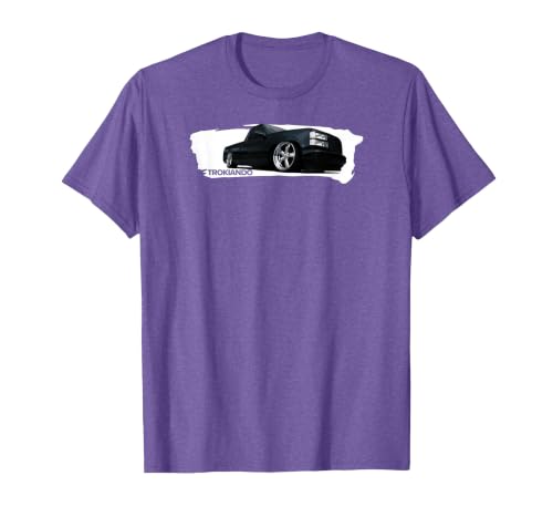 OBS Mamalona Trokiando on Big Wheels Lowered Paint Effect T-Shirt, Men, Purple Heather, Medium
