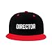 Director Snap Back Hat Boys Girls Fashion Hip Hop Adjustable Flat Bill Hat Red