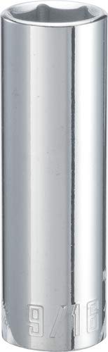 CraftsmanDeep Socket, SAE, 3/8-Inch Drive, 9/16-Inch, 6-Point (CMMT43334),Full Polish