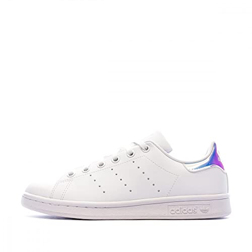 adidas Mixte enfant Stan Smith Sneaker, Ftwr White Ftwr White Silver Met, 36 2/3 EU