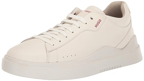 Image of Hugo Mens Cupsole Leather Lace Up Sneaker