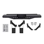 SuperATV-Sheet-Metal-Rear-Bumper-For-Can-Am-Defender-HD-58-10-MAX-See-Fitment-Thick-Steel-Plating-2-D-Ring-Shackles-Built-In-Winch-Mount-Pre-Fit-For-SuperATV-3500lb-Black-Ops-Winch