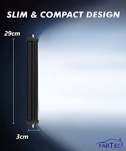 Image of FABTEC 60 LED 11 Inch /28 cm Mercury LED Bar Light LED Fog Light for Cars (11 Inch,White)