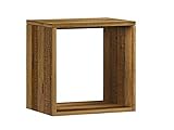 Woodkings® Wandregal Auckland Cube aus massiv Holz, Würfel, Holzmöbel, Regalsystem, Wohnwand Modul, Holzregal, Wanddekoration Holz Regal (Holz - Rec. Pinie)