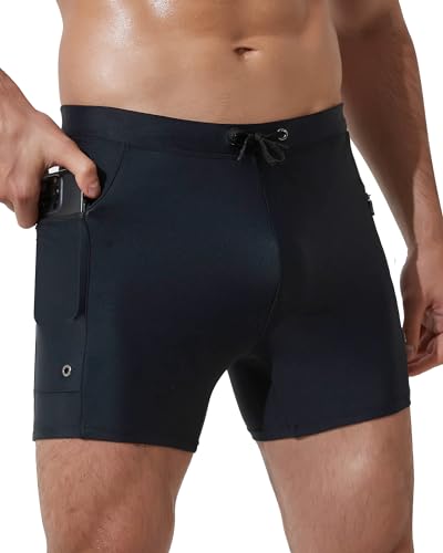 Arcweg Badehose Herren eng mit Taschen Enge Badeshorts Männer...