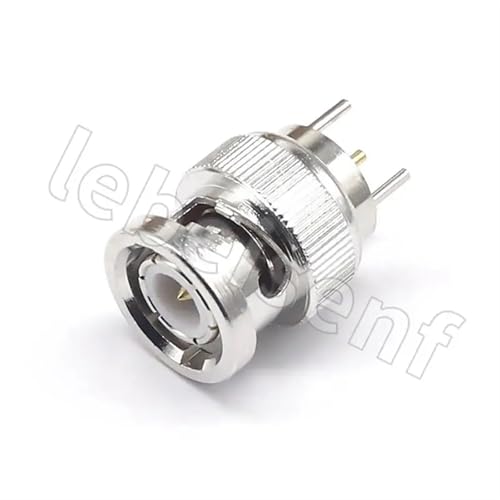 Conector BNC macho para placa de circuito PCB, pack de 10 enchufes rectos BNC-KE de soldar 6