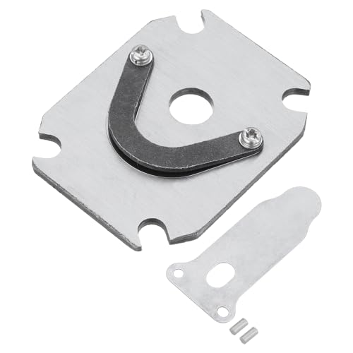 PATIKIL Air Compressor Valve Plate, Metal Air Compressor Reed Valve Kit Central Pneumatic Air Compressor Replacement Part Accessory, Silver Tone