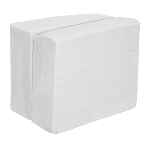 Papier essuie-mains de 400 feuilles épaisses en pulpe naturelle blanche pour maison et café
