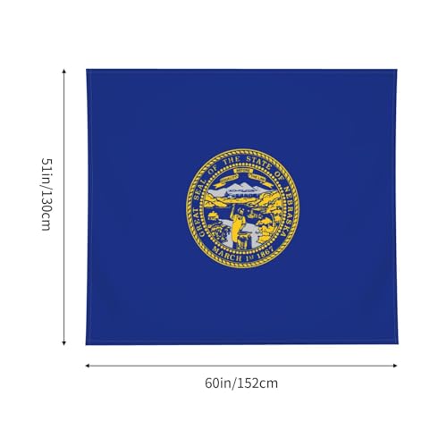 Tapiz grande de Nebraska EdWal para decorar tu sala de estar y cubrir el sofá con estilo 5