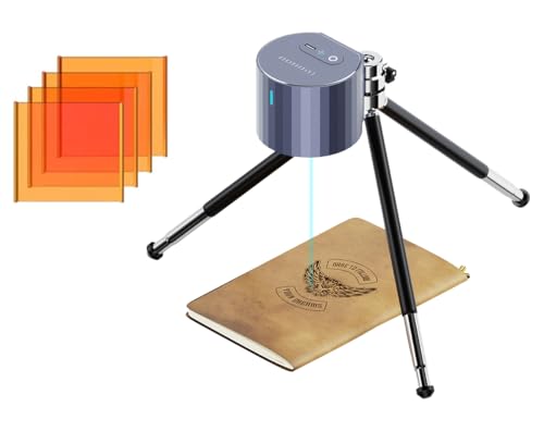 Laserpecker pro レーザー彫刻機 折り畳み式 小型 レーザー刻印機 190g超コンパクト 初心者向けレーザー彫刻 家庭用レーザー加工機 DIY プレゼント 木 紙 革 布 果物 加工可 日本語アプリ簡単操作 PC使用不可 レーザークラス1 (