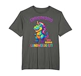 Lustige Einhorn Dino T-Rex Regenbogen Designs