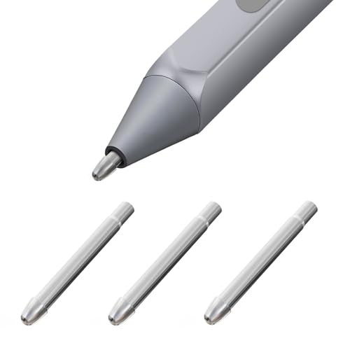 3 Pack Titanium Pen Tips for Surface Pen Metallic Texture Wont Damage the Screen Metal tip Replacement Kit fit Microsoft Surface Pro 2017 Pen (Model 1776)/Surface Pro 4 Pen