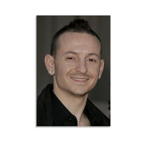 LINTEZHG Chester_Bennington Smile Poster Decorative Painting Canvas Wall Art Living Room Poster Bedroom Painting Wall Art Picture Print Modern Family Room Decor 12 x 18 Inches (30 x 45 cm)