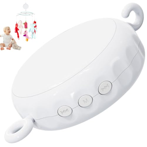 Mobile pour berceau avec 36 chansons musicales suspension en plastique pour mobile pour bébé boîte à musique pour berceau à piles avec crochet rotatif