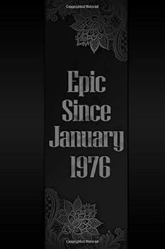 Epic since 1978 January: Birthday Lined Notebook, 42th Birthday Guest Book for 42th Birthday Party Gift 42 Year Old Vintage Birthday Gifts 100 Pages, 6x9, Soft Cover, Matte Finish : 42th Birthday Part