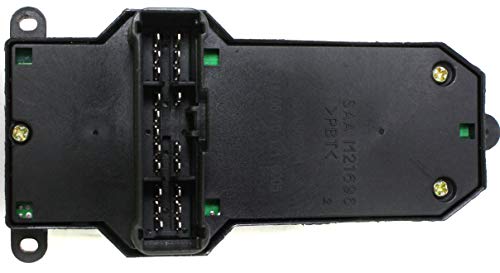 Evan-Fischer Window Switch Front Driver Side Compatible With 2002-2006 Honda Cr-V Black 5 Buttons 20-Prong Blade Male Terminal 1 Female Connector #TOP3