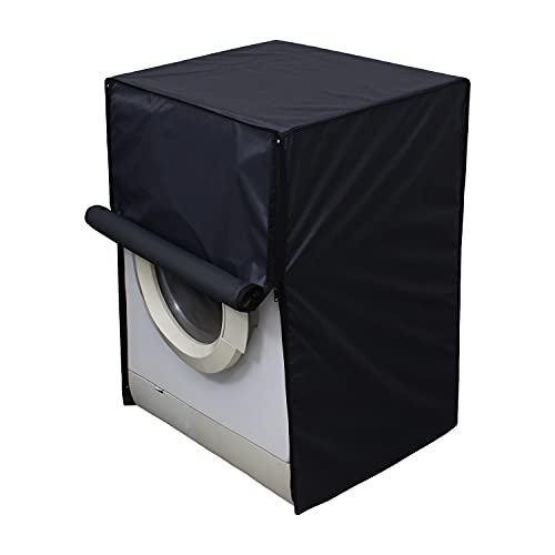 Image of Lithara Waterproof Front Load Washing Machine Cover 8 Kg, 8.2 Kg, 8.5 Kg, 9 Kg (Dark Grey)