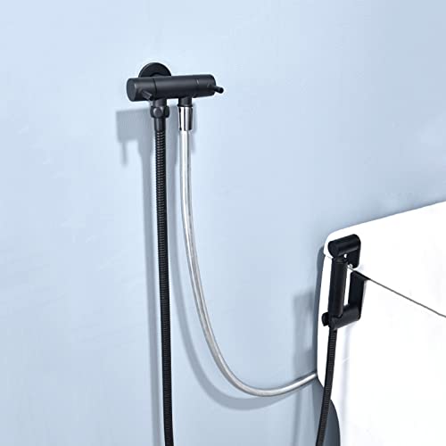 Robinet de salle de bain froid avec kit de pulvérisateur de bidet à main - 2