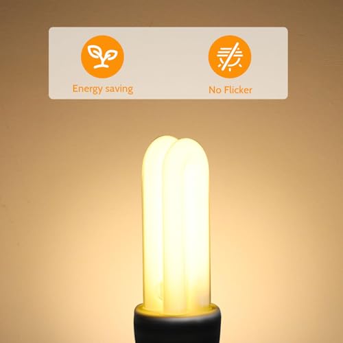 Akynite B22 Energy Saving Bulb 11W, Warm White 2700k, B22d Bayonet Cap, 2U CFL Low Energy Light Bulbs, BC Compact Fluorescent Stick Bulbs, 2pcs - Image 3