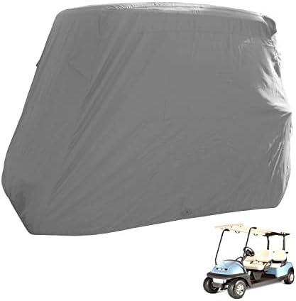 Formosa Covers | Deluxe 4 Seater Golf Cart Cover roof 80" L Grey, Fits E Z GO, Club Car, Yamaha G Model, and GEM e2