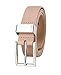 Calvin Klein Women's Metal Loop Casual Skinny Belt, Light Brown, Medium