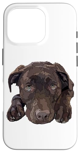 �`���R���[�g���{�h�b�O �u���E�� ���u���h�[�����g���o�[�D�� �X�}�z�P�[�X iPhone 16 Pro �p