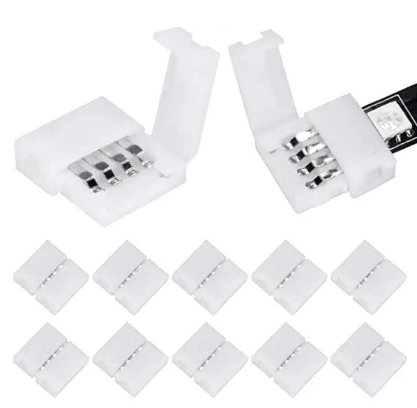 Led Light Strip Connectors 12 Pieces, 6 Linear and 6 at Angle