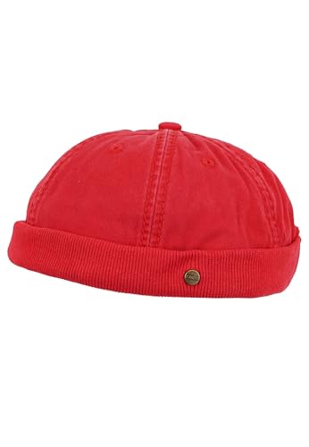 Balke Lakota Herren & Damen Dockercap Bikermütze Hafenmütze Docker Fischermütze 38150485 (Rot)