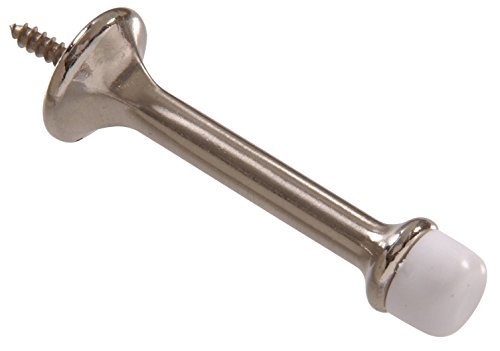 The Hillman Group 852929 3 In. Rigid Door Stop - Standard Type - Satin Nickel (6)