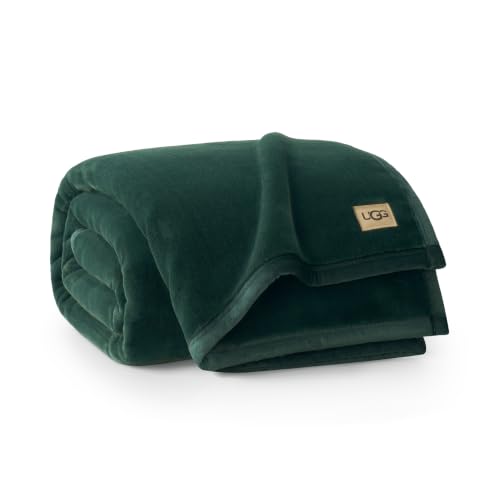 UGG Coco Throw Blanket, Fleece Throw for Couch, 50" x 70", Green (Arugula)